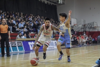 Tucu Gamboa en la complicada noche pilarense en Río Gallegos.