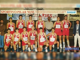 Sportivo Pilar 92-93 campeón de la Liga B con Oscar Marín como entrenador.