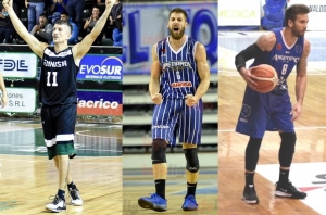 Jony Treise (Gimnasia), Pato Tabarez (Peñarol) y Koy Zárate (Argentino).