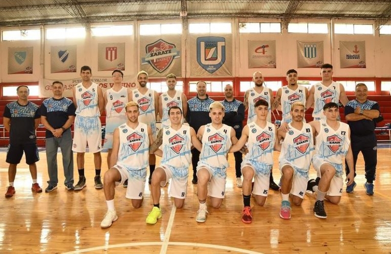 El plantel de Zárate Basket que arranca la Liga Argentina 2021-22.
