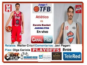 Capítulo I. Atlético Pilar-Zárate Basket juegan hoy desde las 21.30 y lo podés seguir en vivo por Canal Pilar o el streaming del Torneo Federal.