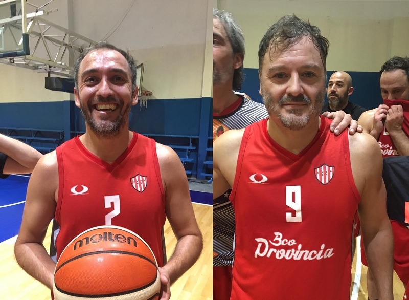 Juan Pablo &quot;Pelu&quot; González (izquierda) y Diego Carchini (derecha) fueron los goleadores de Provincia ante GEI