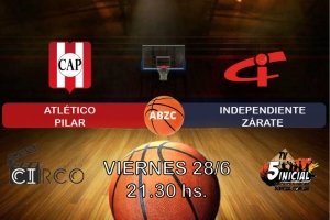 Esta noche juegan Atlético Pilar-Independiente de Zárate y lo transmite 5inicialTV.