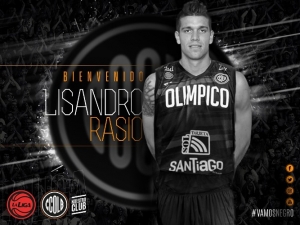 Olímpicos ya presentó en sus redes a Lisandro Rasio con la del Negro.