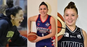 Abril Godoy, Luciana Riccotti y Ludmila Torres en la elite femenina.