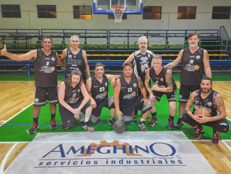 Los Indios cosechó su primera victoria en el Torneo de Maxibásquet +45 de Verano en Campana.