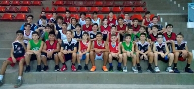 Los chicos reunidos en Villa Foz el último sábado para iniciar los entrenamientos de la Selección Sub 13.