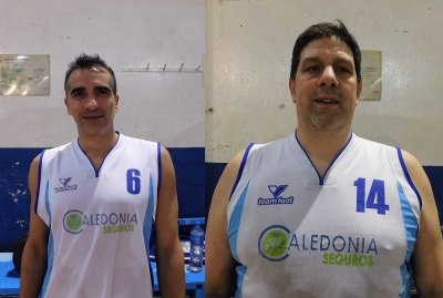 Luis Mercado (izquierda) y Fernando Mascardi (derecha) fueron los goleadores de 17 de Agosto ante DSL