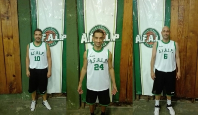 Gabriel "Love" Spalla (Izquierda), Diego "Hormiga" Tonelli (Centro) y Gabriel "Pela" Figueroa (DerechaI)  conformaron el tridente que sustentó la victoria de AFALPA ante GEI.