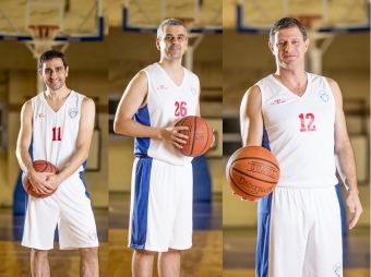 53 Puntos (el 71,6% del total) aportaron desde el perímetro Germán D&#039;Alessandro (izquierda), Federico Máquez (centro) y Diego Schneider (derecha)